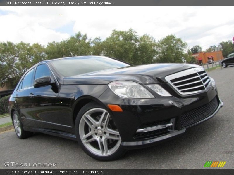 Black / Natural Beige/Black 2013 Mercedes-Benz E 350 Sedan