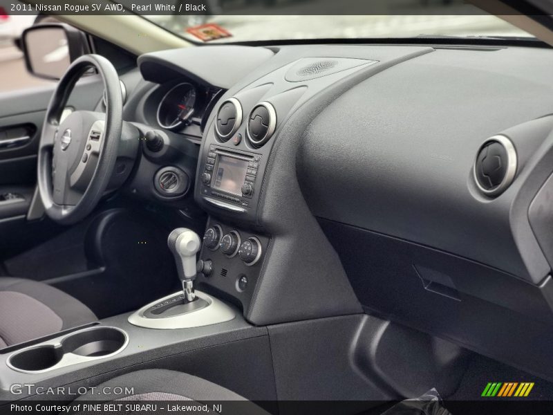 Pearl White / Black 2011 Nissan Rogue SV AWD
