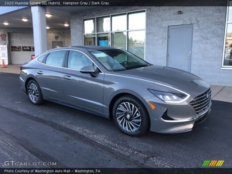 Front 3/4 View of 2020 Sonata SEL Hybrid