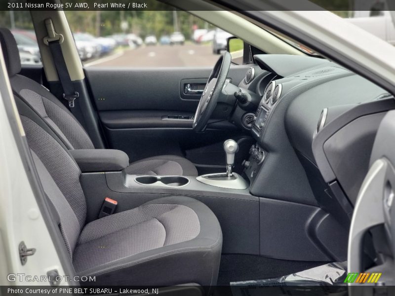 Pearl White / Black 2011 Nissan Rogue SV AWD