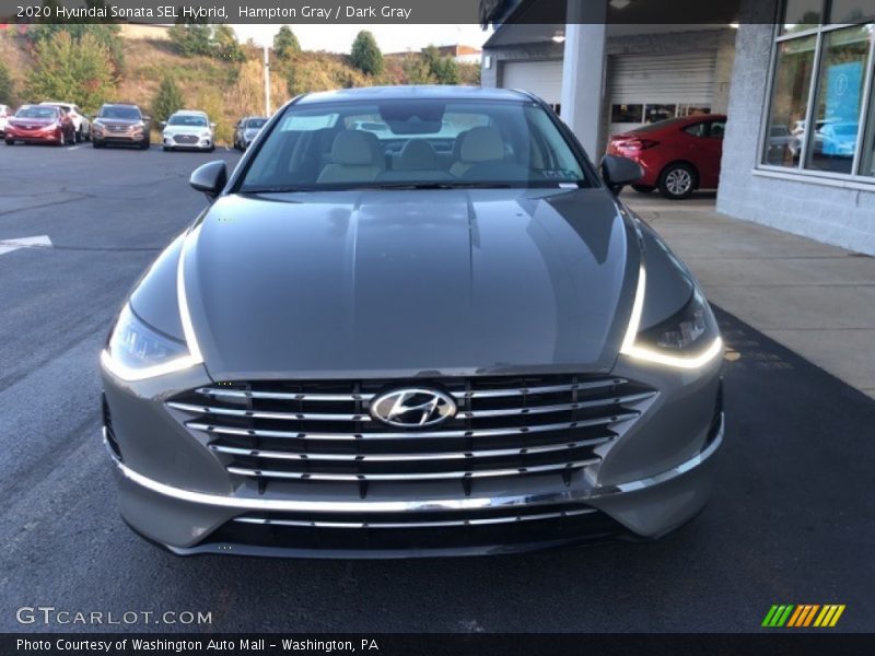 Hampton Gray / Dark Gray 2020 Hyundai Sonata SEL Hybrid