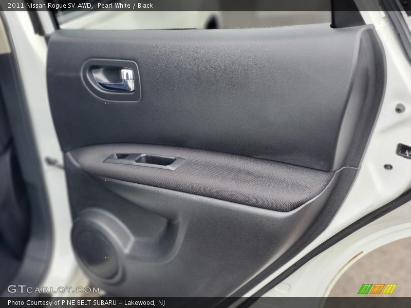 Pearl White / Black 2011 Nissan Rogue SV AWD