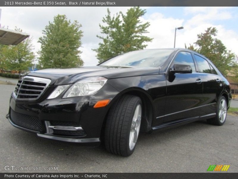 Black / Natural Beige/Black 2013 Mercedes-Benz E 350 Sedan