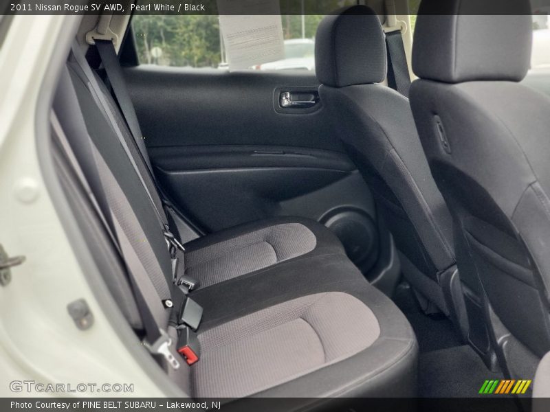 Pearl White / Black 2011 Nissan Rogue SV AWD