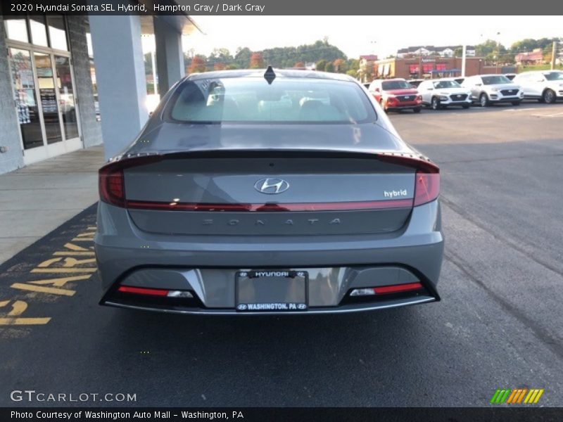 Hampton Gray / Dark Gray 2020 Hyundai Sonata SEL Hybrid