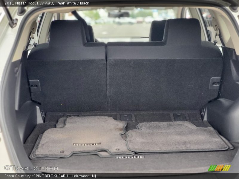 Pearl White / Black 2011 Nissan Rogue SV AWD