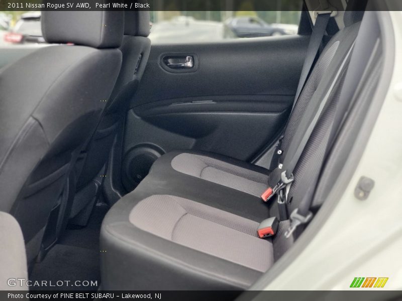 Pearl White / Black 2011 Nissan Rogue SV AWD