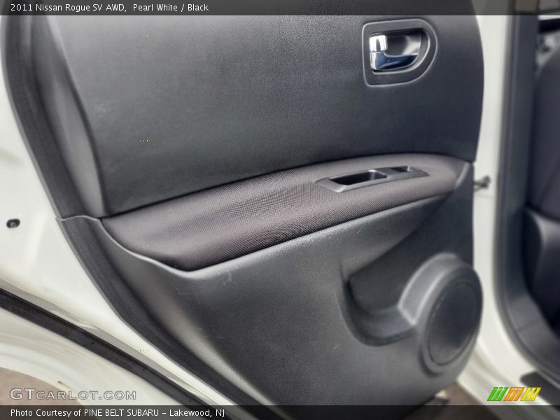 Pearl White / Black 2011 Nissan Rogue SV AWD