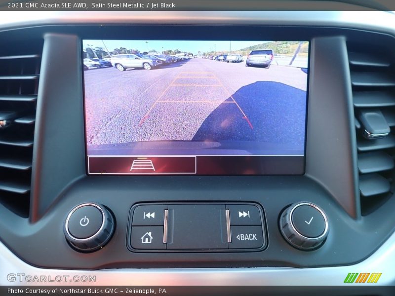 Satin Steel Metallic / Jet Black 2021 GMC Acadia SLE AWD