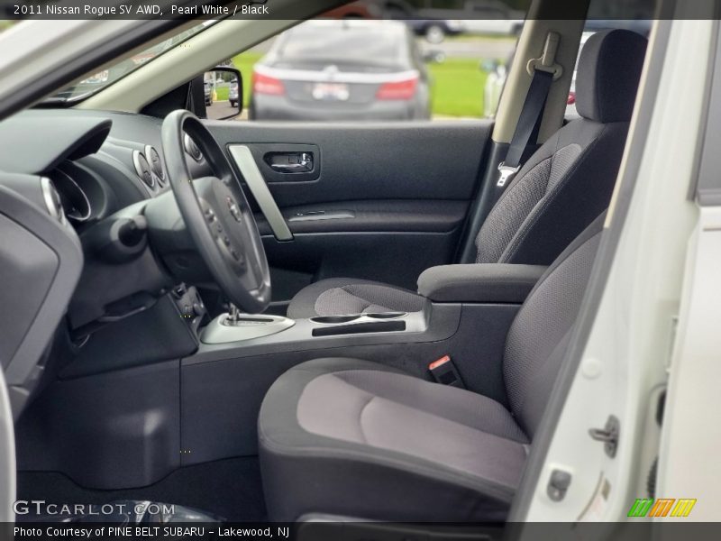 Pearl White / Black 2011 Nissan Rogue SV AWD