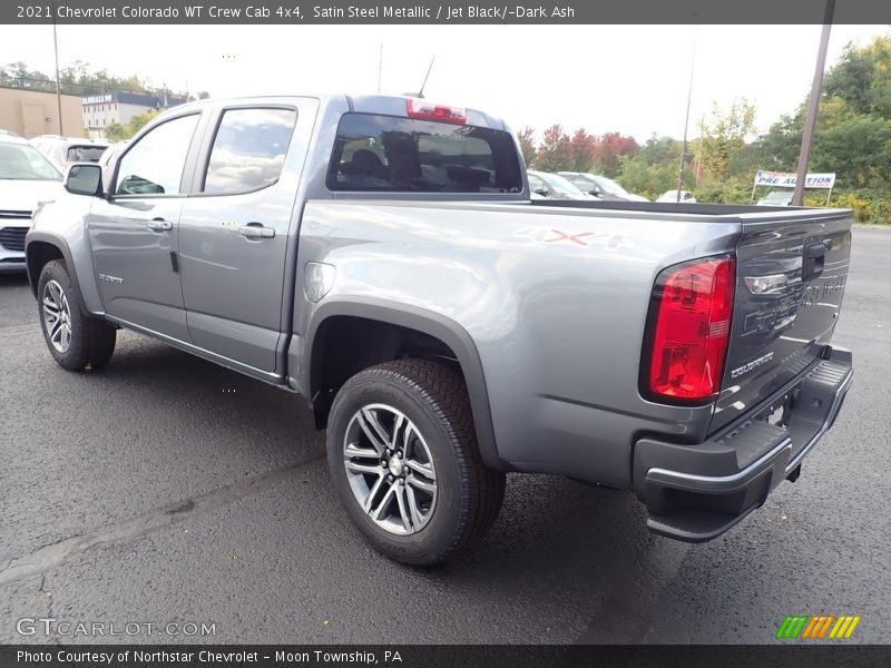 Satin Steel Metallic / Jet Black/­Dark Ash 2021 Chevrolet Colorado WT Crew Cab 4x4