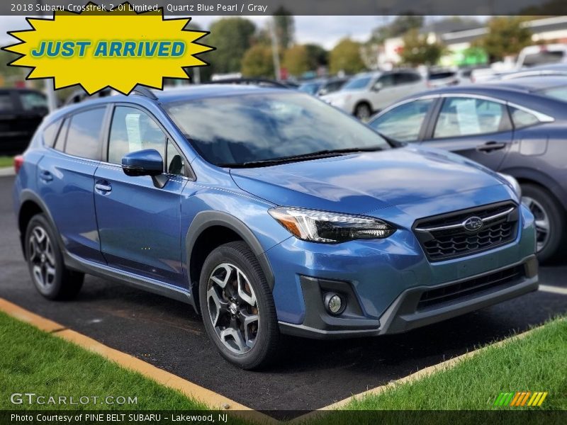 Quartz Blue Pearl / Gray 2018 Subaru Crosstrek 2.0i Limited
