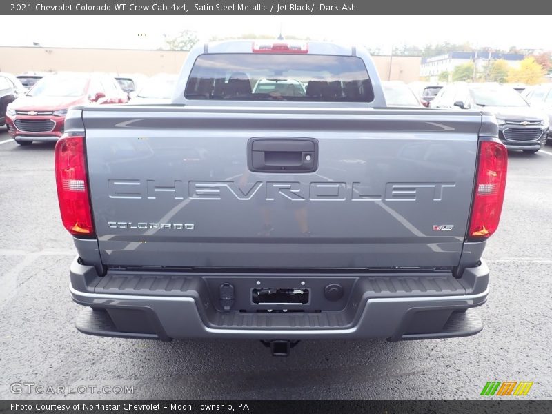 Satin Steel Metallic / Jet Black/­Dark Ash 2021 Chevrolet Colorado WT Crew Cab 4x4