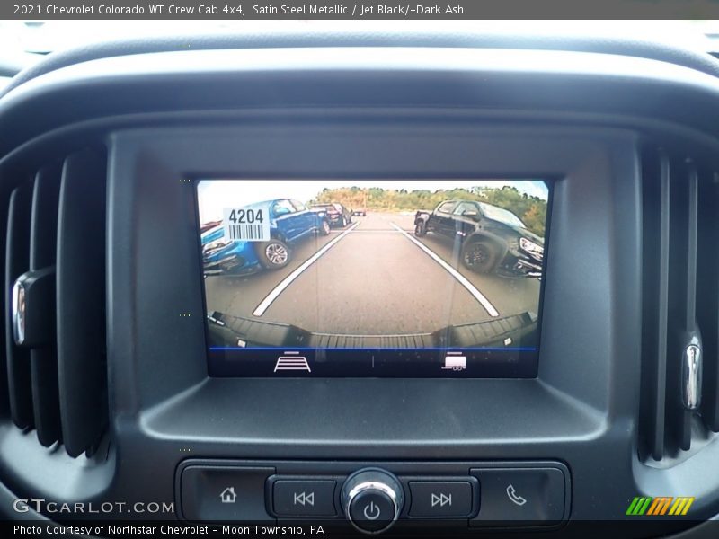 Satin Steel Metallic / Jet Black/­Dark Ash 2021 Chevrolet Colorado WT Crew Cab 4x4