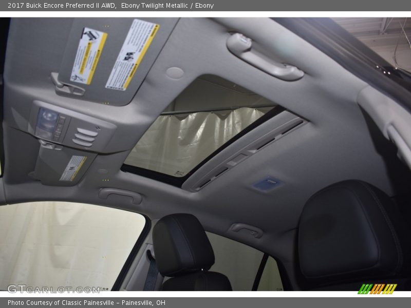 Ebony Twilight Metallic / Ebony 2017 Buick Encore Preferred II AWD
