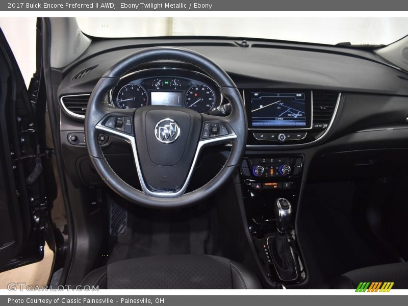 Ebony Twilight Metallic / Ebony 2017 Buick Encore Preferred II AWD