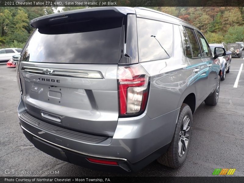 Satin Steel Metallic / Jet Black 2021 Chevrolet Tahoe Z71 4WD