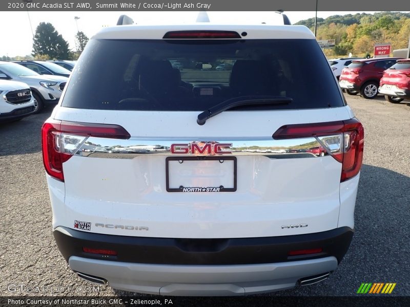 Summit White / Cocoa/­Light Ash Gray 2020 GMC Acadia SLT AWD
