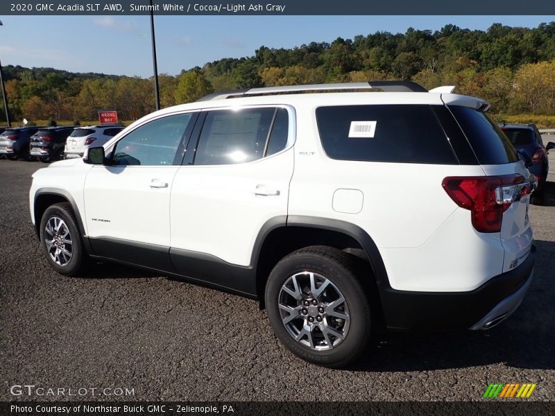 Summit White / Cocoa/­Light Ash Gray 2020 GMC Acadia SLT AWD