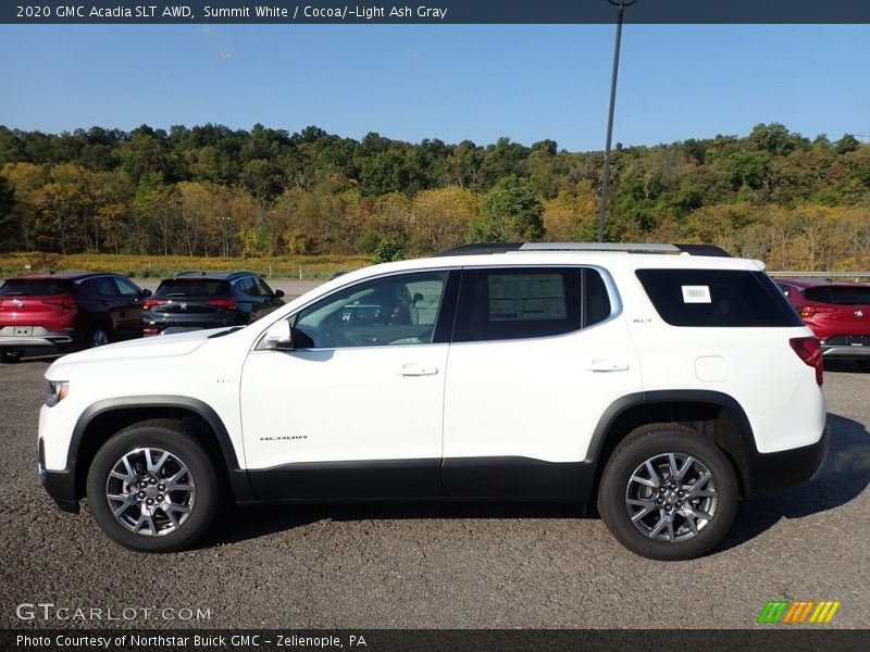 Summit White / Cocoa/­Light Ash Gray 2020 GMC Acadia SLT AWD