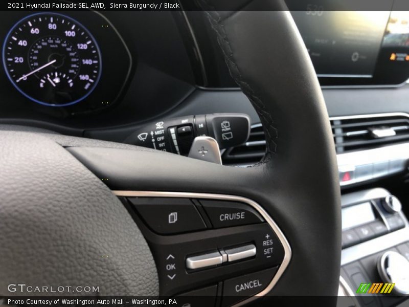 Sierra Burgundy / Black 2021 Hyundai Palisade SEL AWD