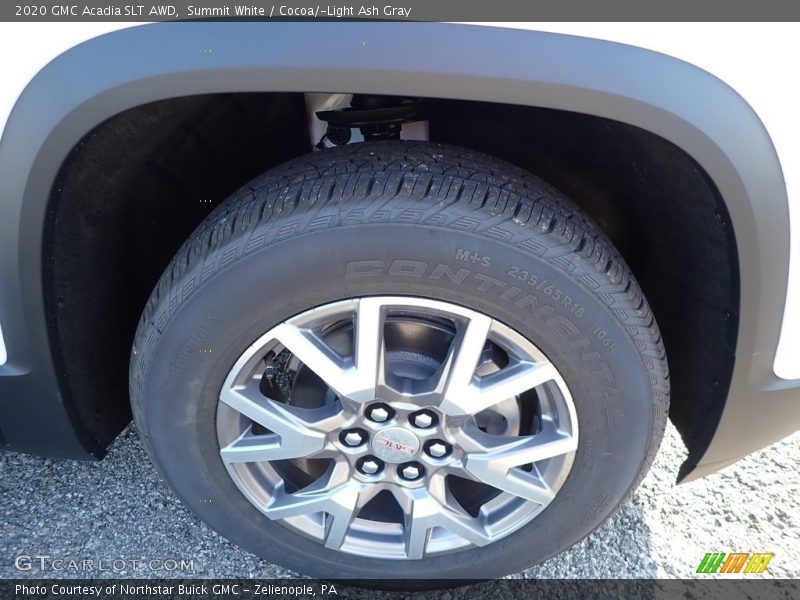 Summit White / Cocoa/­Light Ash Gray 2020 GMC Acadia SLT AWD