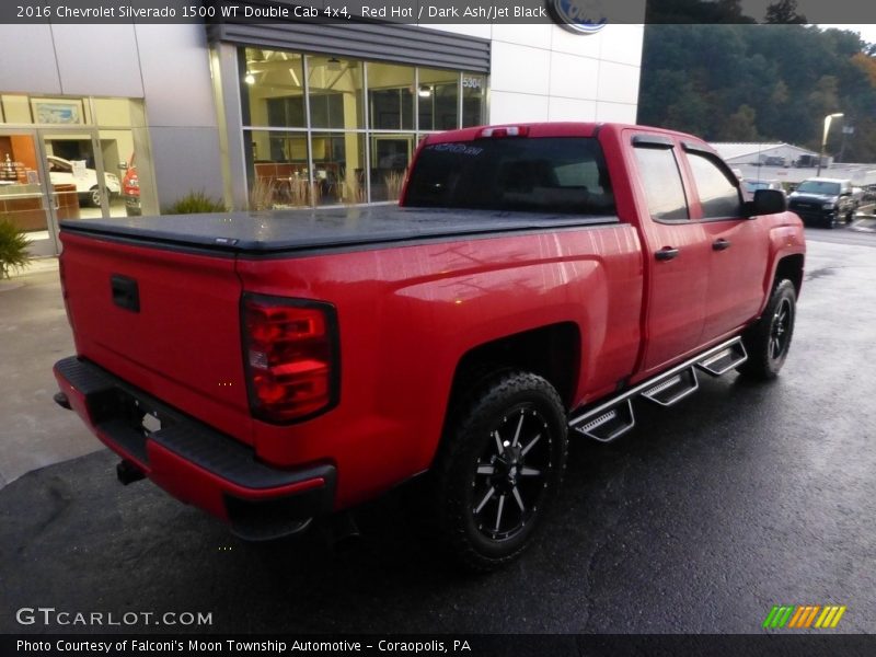 Red Hot / Dark Ash/Jet Black 2016 Chevrolet Silverado 1500 WT Double Cab 4x4