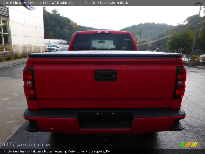 Red Hot / Dark Ash/Jet Black 2016 Chevrolet Silverado 1500 WT Double Cab 4x4