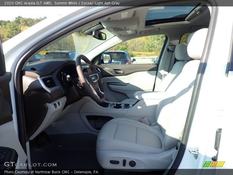 Summit White / Cocoa/­Light Ash Gray 2020 GMC Acadia SLT AWD