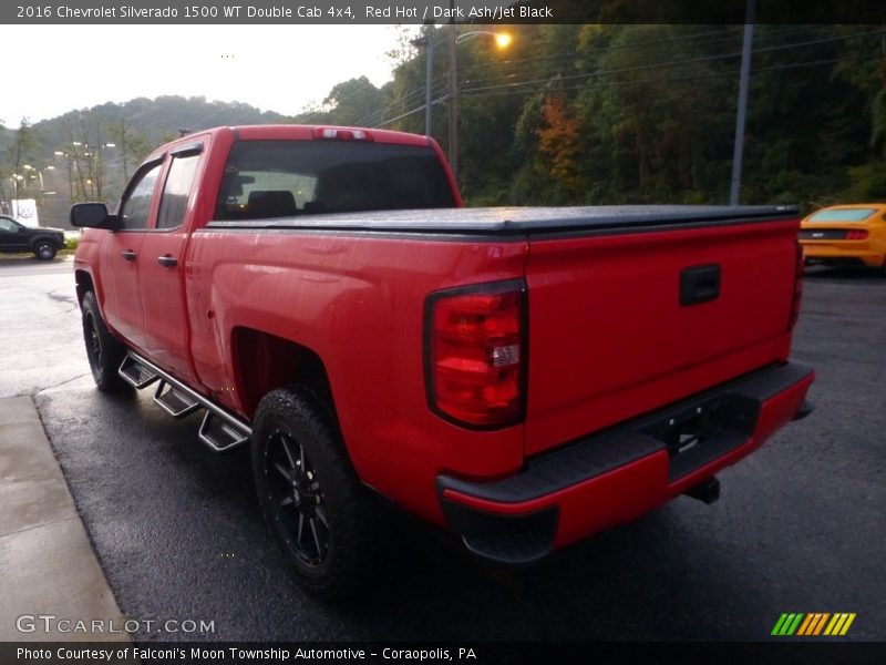 Red Hot / Dark Ash/Jet Black 2016 Chevrolet Silverado 1500 WT Double Cab 4x4