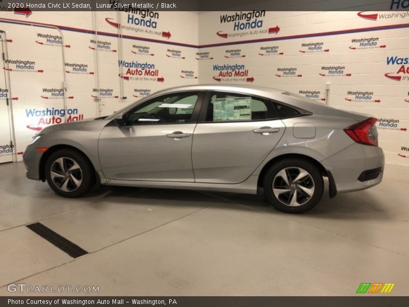 Lunar Silver Metallic / Black 2020 Honda Civic LX Sedan