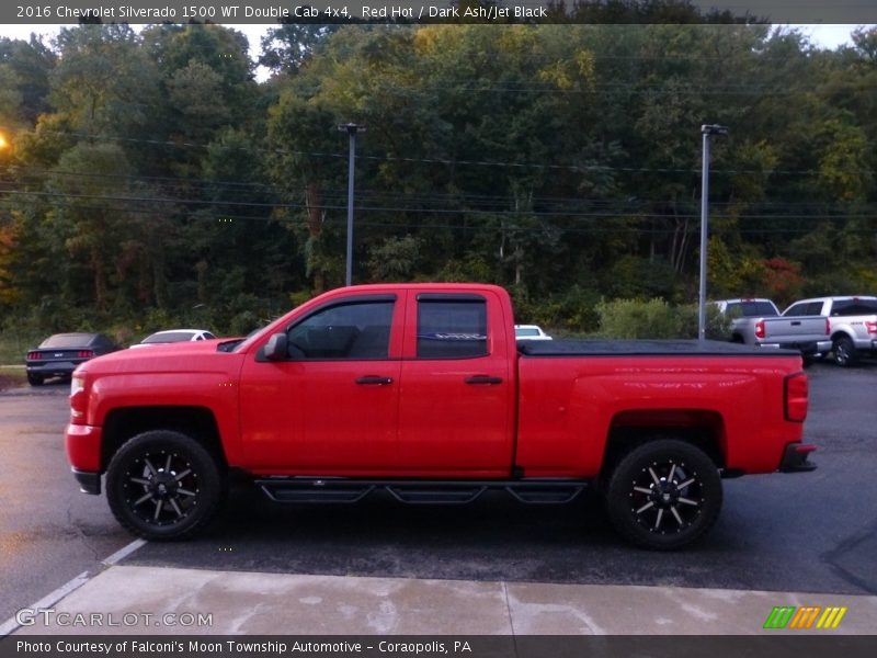 Red Hot / Dark Ash/Jet Black 2016 Chevrolet Silverado 1500 WT Double Cab 4x4