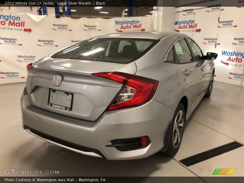 Lunar Silver Metallic / Black 2020 Honda Civic LX Sedan