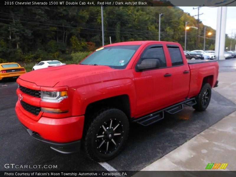Red Hot / Dark Ash/Jet Black 2016 Chevrolet Silverado 1500 WT Double Cab 4x4