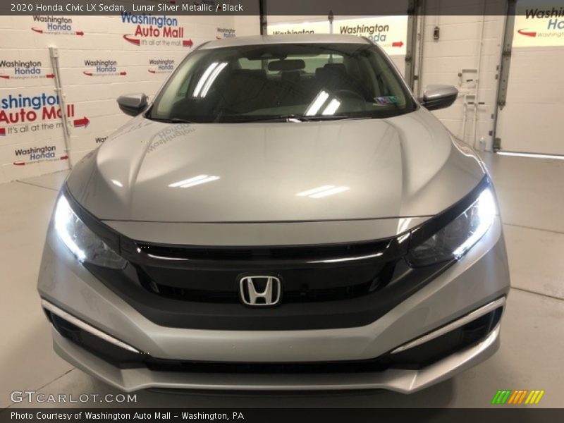 Lunar Silver Metallic / Black 2020 Honda Civic LX Sedan