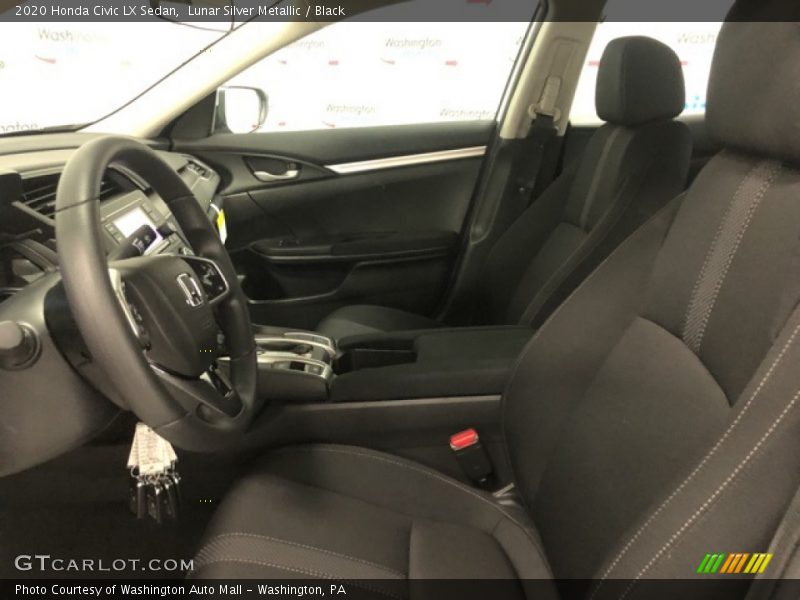 Lunar Silver Metallic / Black 2020 Honda Civic LX Sedan