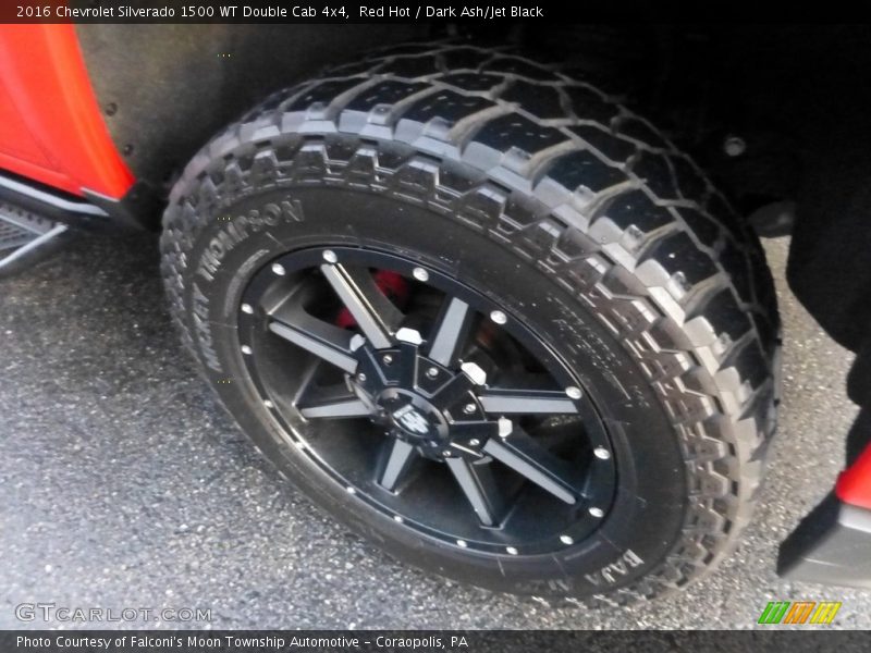 Red Hot / Dark Ash/Jet Black 2016 Chevrolet Silverado 1500 WT Double Cab 4x4