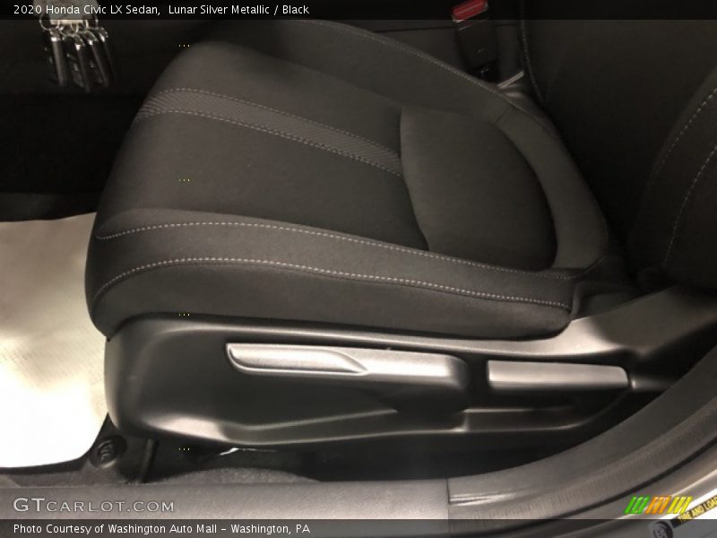 Lunar Silver Metallic / Black 2020 Honda Civic LX Sedan