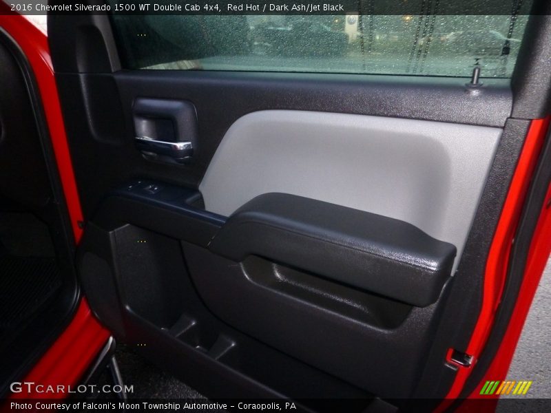 Red Hot / Dark Ash/Jet Black 2016 Chevrolet Silverado 1500 WT Double Cab 4x4