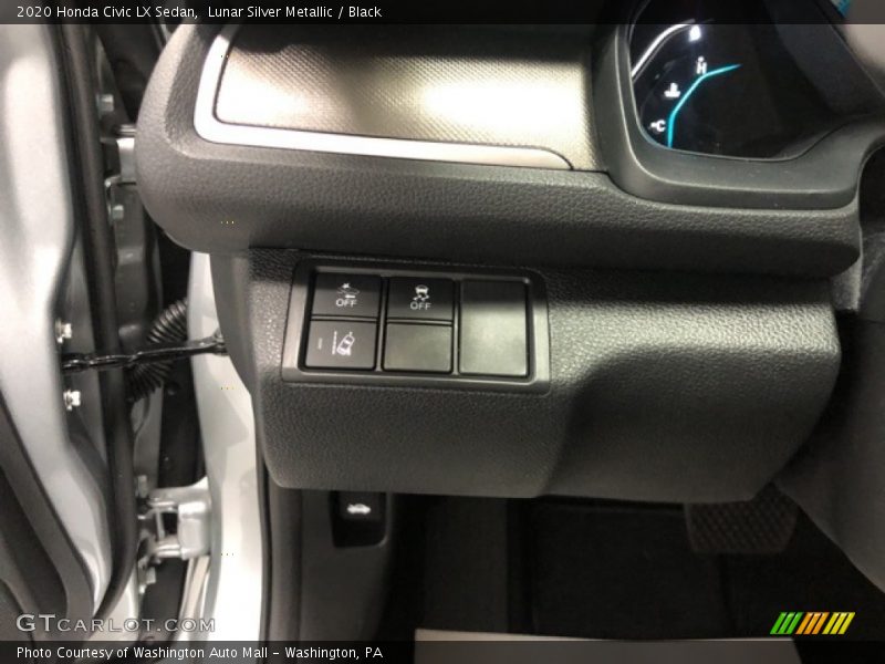 Lunar Silver Metallic / Black 2020 Honda Civic LX Sedan