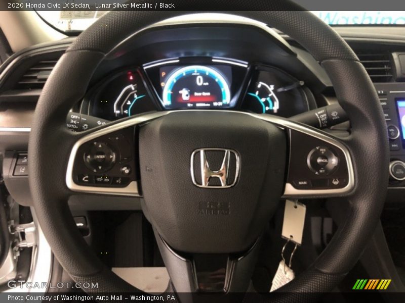 Lunar Silver Metallic / Black 2020 Honda Civic LX Sedan