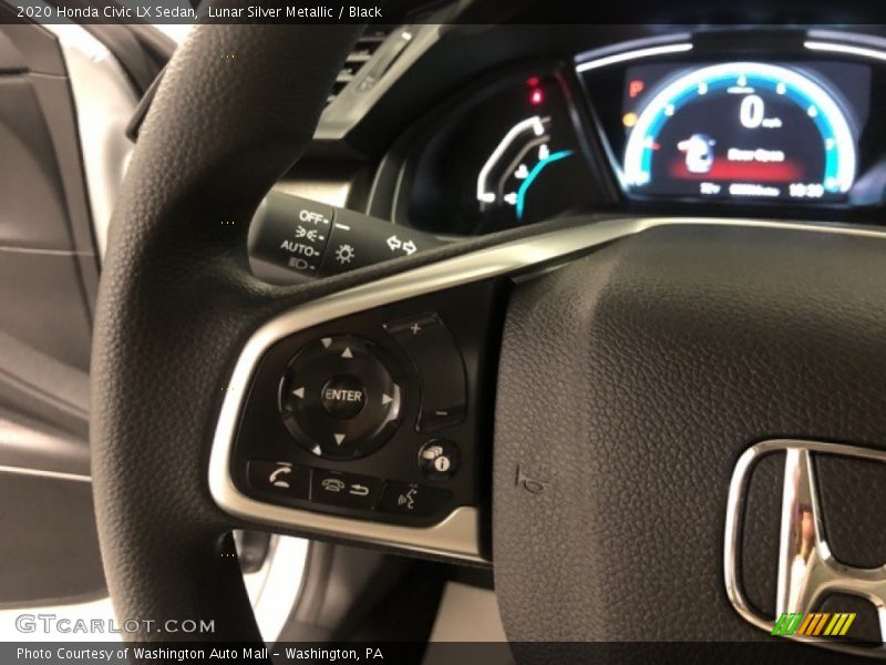 Lunar Silver Metallic / Black 2020 Honda Civic LX Sedan