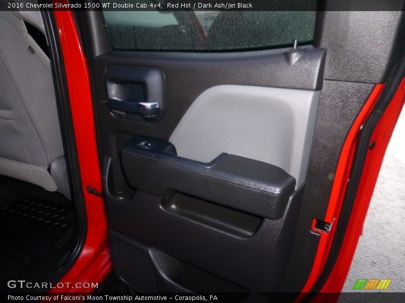 Red Hot / Dark Ash/Jet Black 2016 Chevrolet Silverado 1500 WT Double Cab 4x4