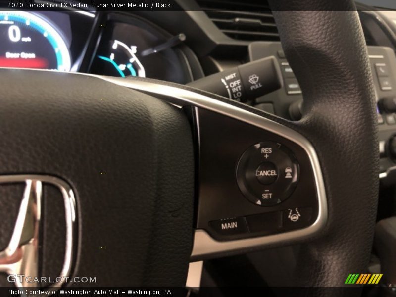 Lunar Silver Metallic / Black 2020 Honda Civic LX Sedan