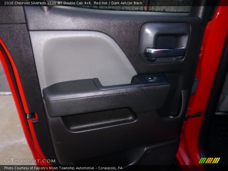 Red Hot / Dark Ash/Jet Black 2016 Chevrolet Silverado 1500 WT Double Cab 4x4