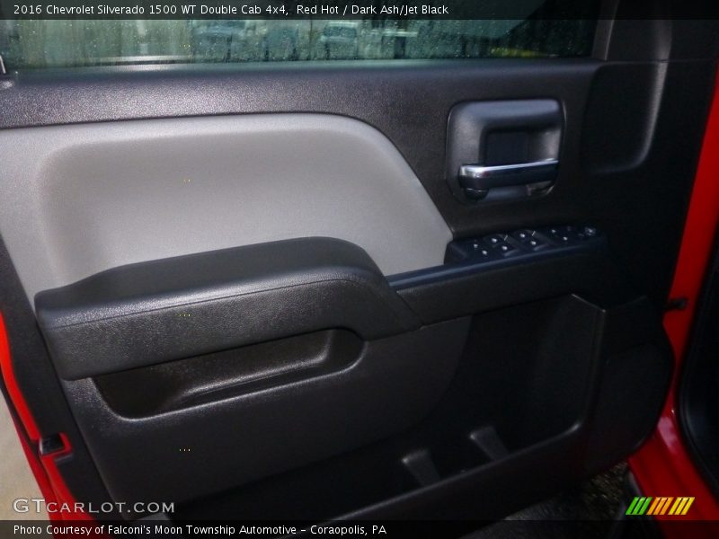 Red Hot / Dark Ash/Jet Black 2016 Chevrolet Silverado 1500 WT Double Cab 4x4