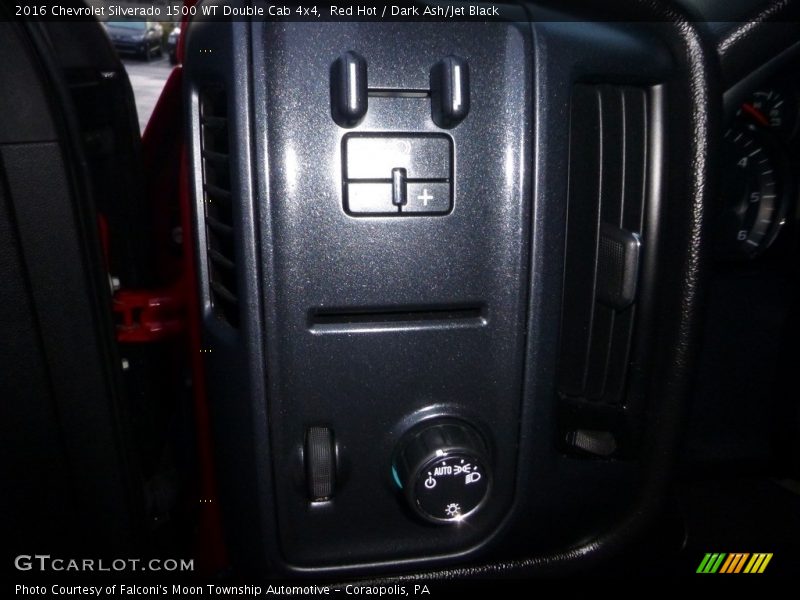 Red Hot / Dark Ash/Jet Black 2016 Chevrolet Silverado 1500 WT Double Cab 4x4