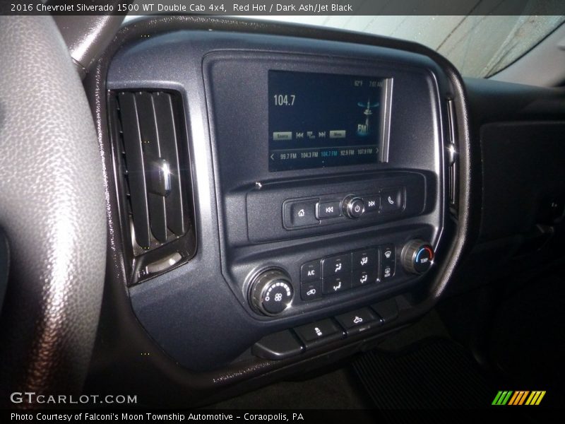 Red Hot / Dark Ash/Jet Black 2016 Chevrolet Silverado 1500 WT Double Cab 4x4