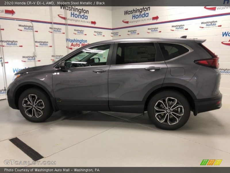 Modern Steel Metallic / Black 2020 Honda CR-V EX-L AWD
