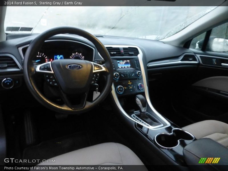 Sterling Gray / Earth Gray 2014 Ford Fusion S